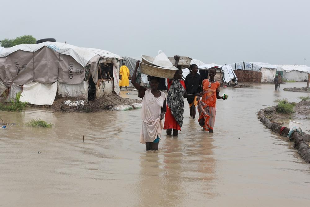 Inundaciones en Sudán del Sur.