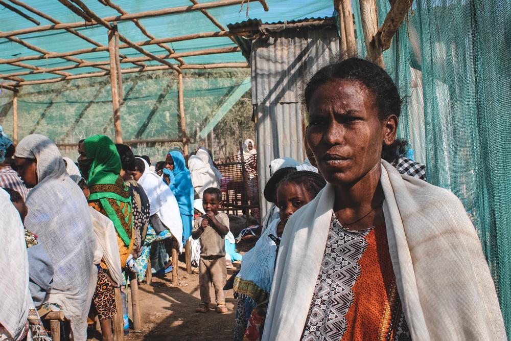 Dehab* de 35 años, ha llegado a la clínica de MSF en el campo de desplazados de Primary School buscando ayuda para sus problemas de salud mental.