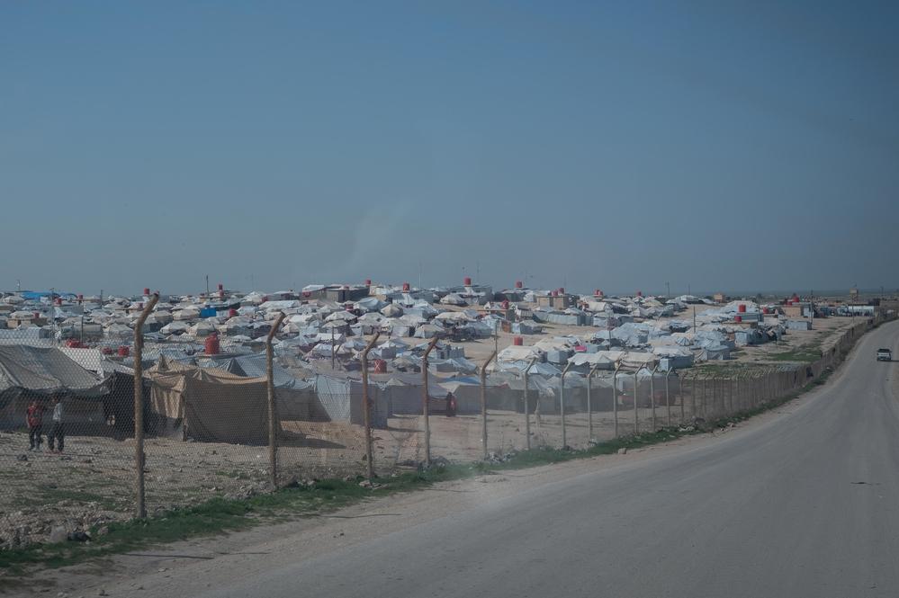 Panorámica del campo de Al Hol, noreste de Siria. Panorámica del campo de Al Hol, noreste de Siria.