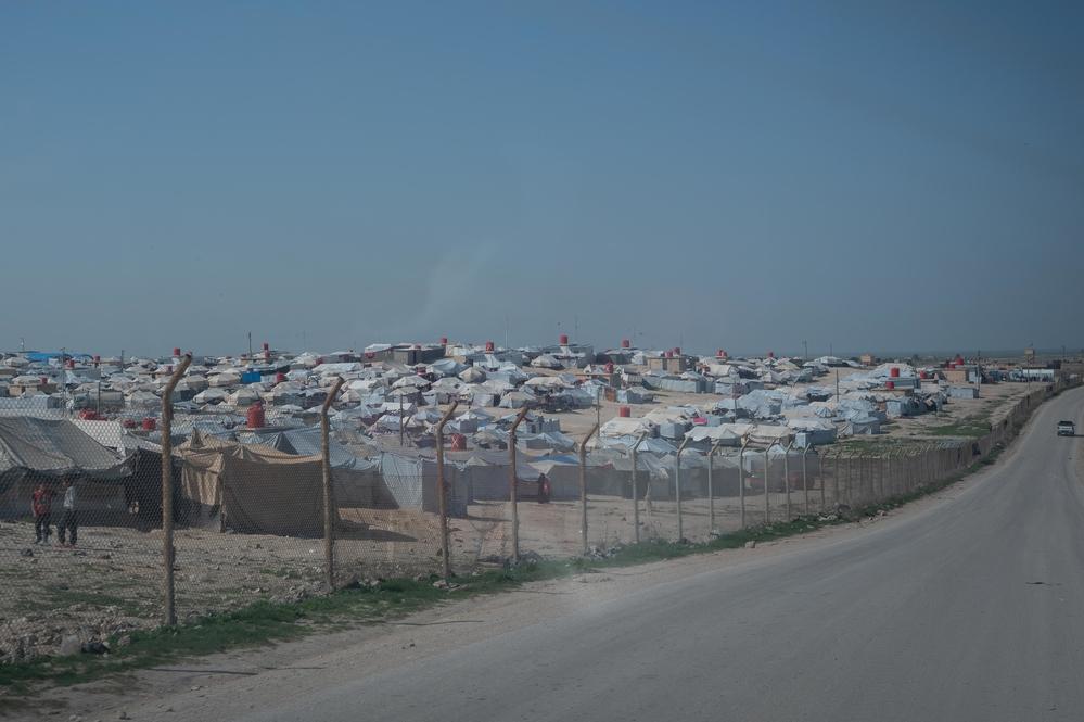 Panorámica del campo de Al Hol, noreste de Siria.