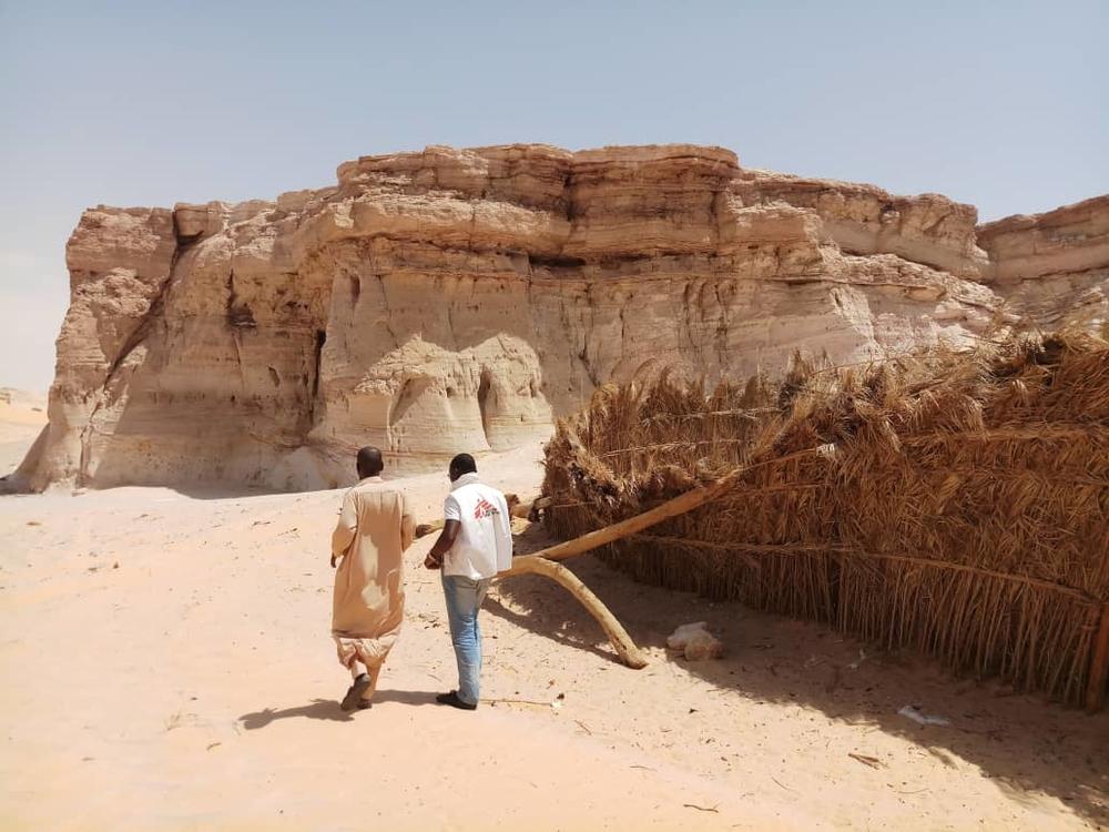 Zona de Dirkou, en la región de Agadez (Níger). En Dirkou nuestros equipos tienen en marcha clínicas móviles para asistir a las personas en movimiento.