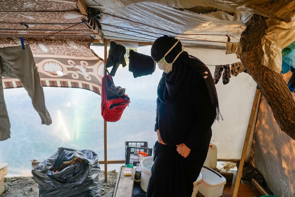 Omaima, 52. campo de Vathy, isla de Samos, Grecia
