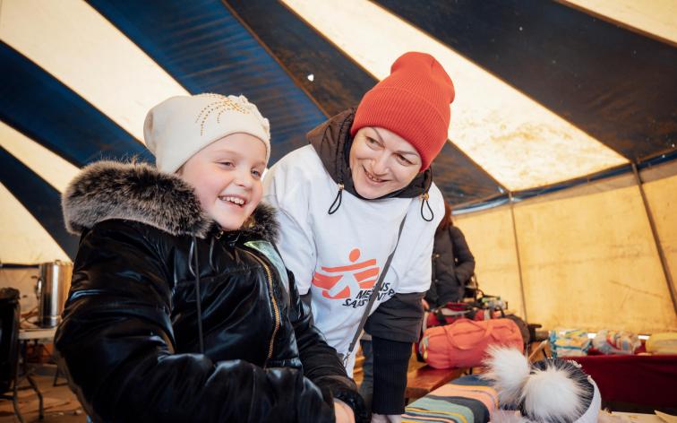 Ukrainian refugee in Palanca