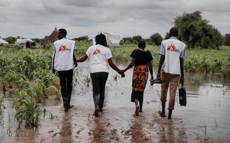 El equipo de Gestión Integrada de Casos Comunitarios (ICCM) de Abyei gestiona 17 centros de salud repartidos por toda la región. Sudán del Sur, agosto de 2023.