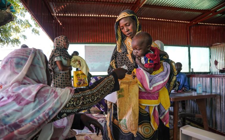 Desnutrición en el campo de Zamzam, Darfur Norte, Sudán