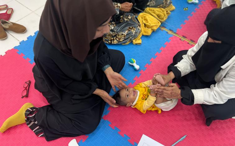 Pediatric rehabilitation activities in Haydan, Yemen